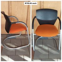 CH14 - Chair visitor orange & black @ R750.00 each